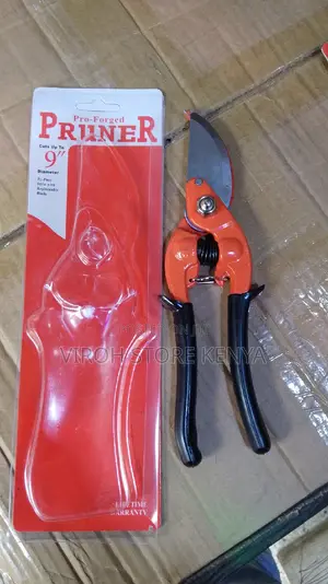 Heavy Duty Prunings Scissors Size 9" - Rubber Handle