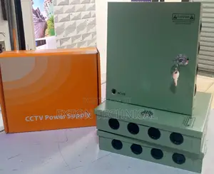 Power Box CCTV Power Supply 9ch 12v 10a Closed