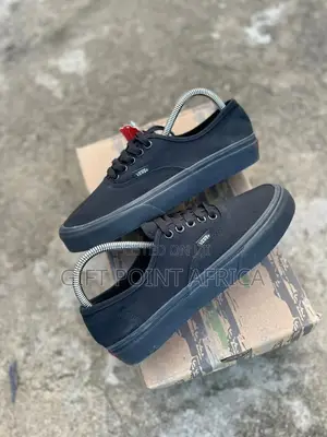 Double Sole Vans Black White Sole Unisex