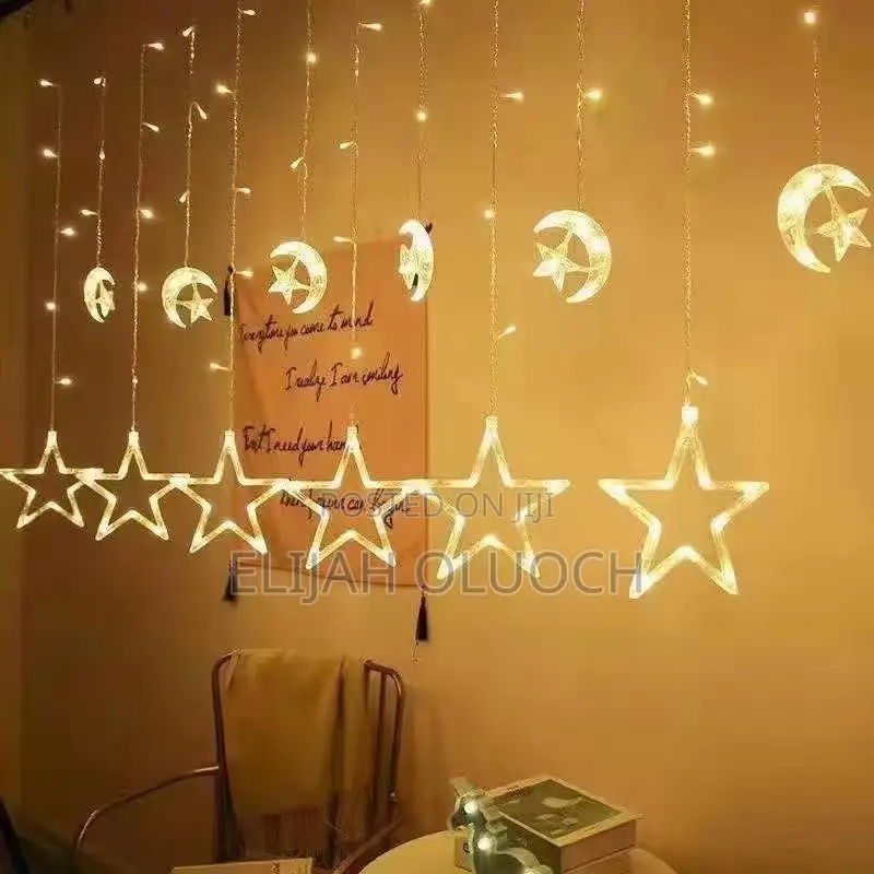 *Moon and Star Fairy String Lights