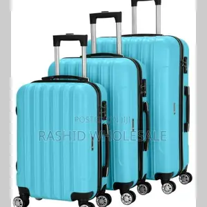 3in1 Luxurious Rubber 3pcs Traveling Suit Case