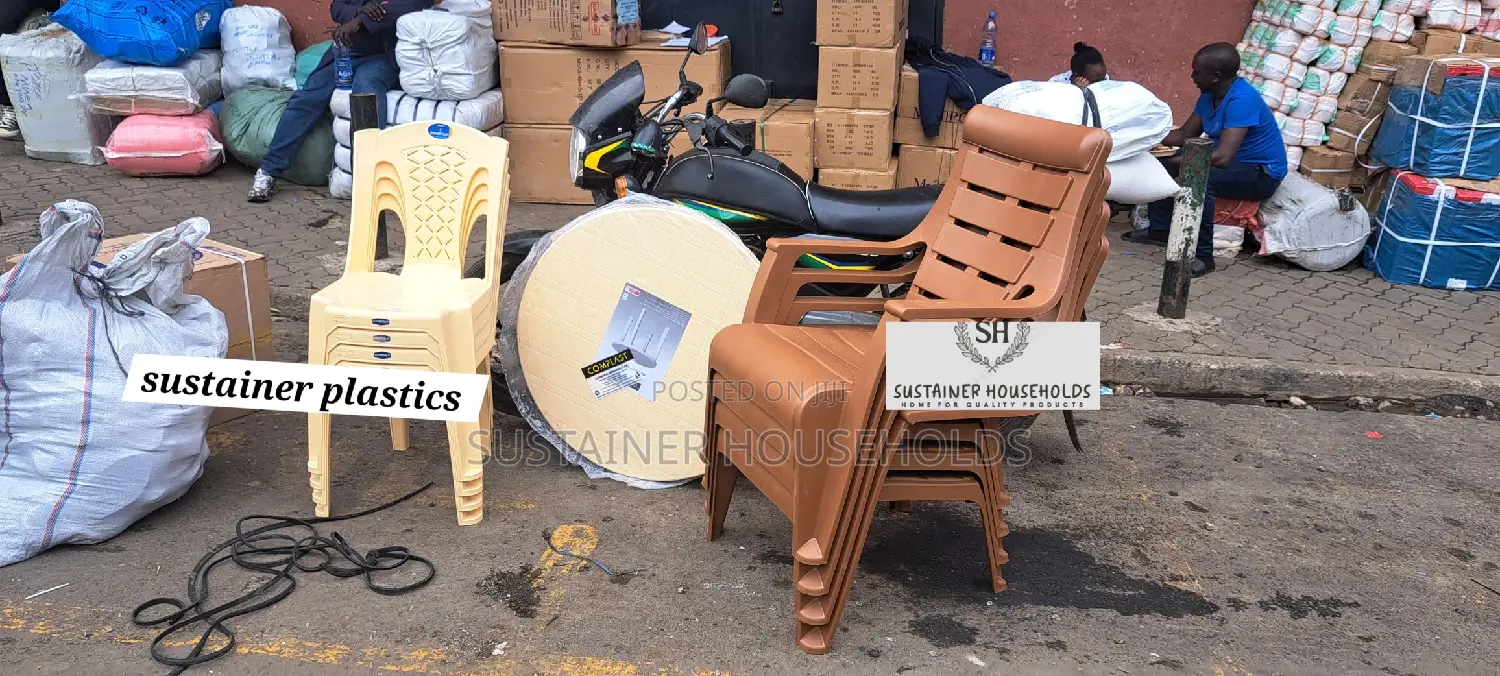 3 in 1 Plastic Chairs and a Table Set