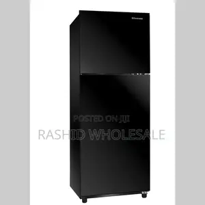 Modern 202l Mika Fridge.  No Frost. Black Double Door
