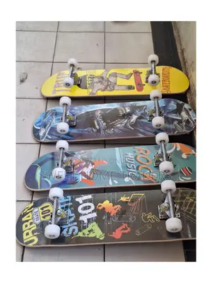 Skateboard With Rubber Wheels,
