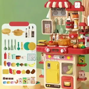 Children's Play House Big Kitchen 48-Piece Set