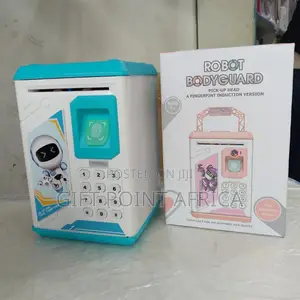 Battery Operated Piggy Bank With Finger Print for Kids