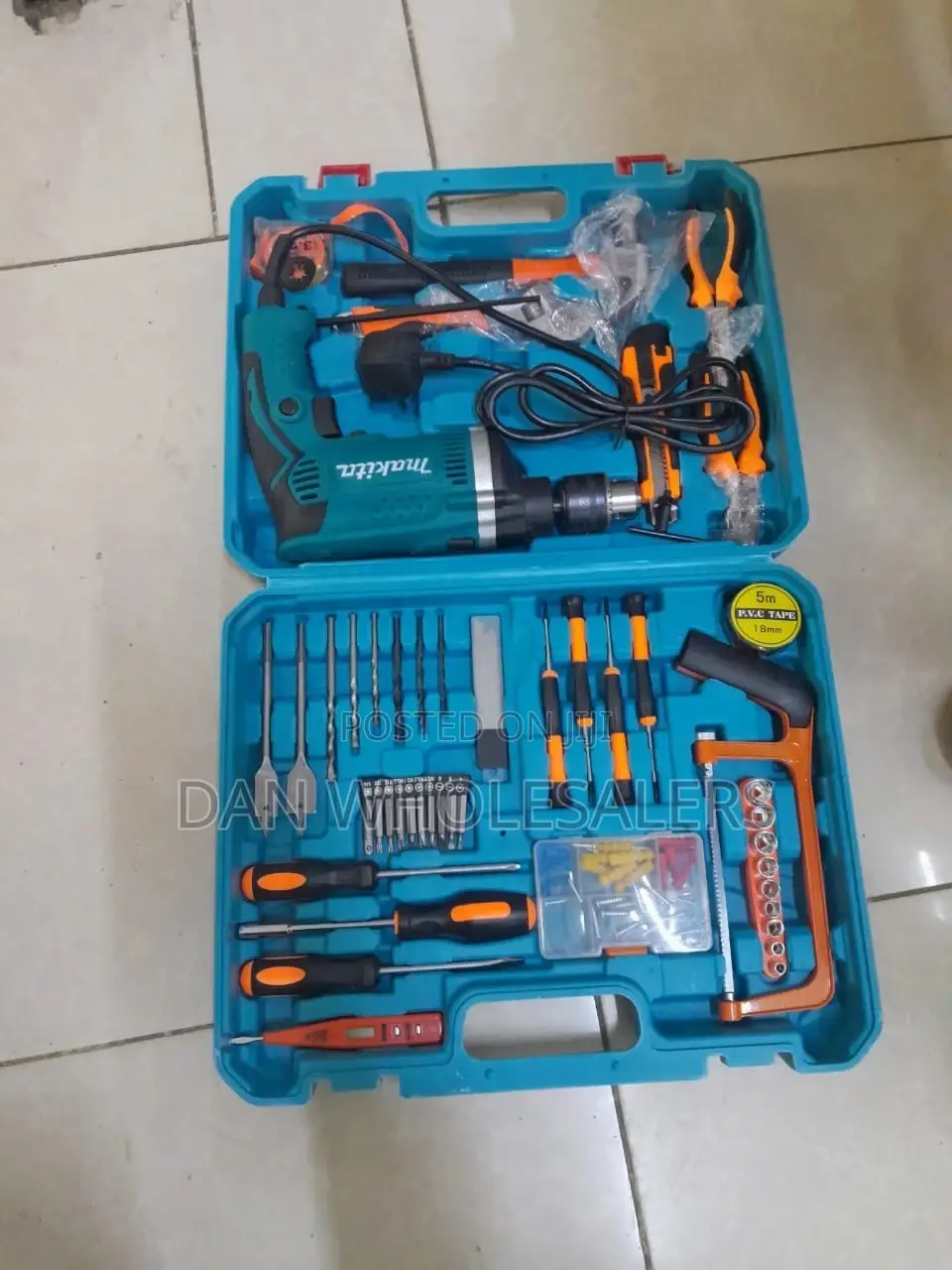 Makita Corded Drill 47pc Tool Set 36v