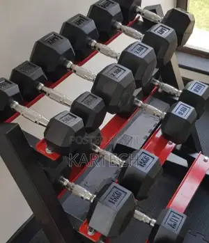 Hexagonal Dumbbells 7.5kg Pair