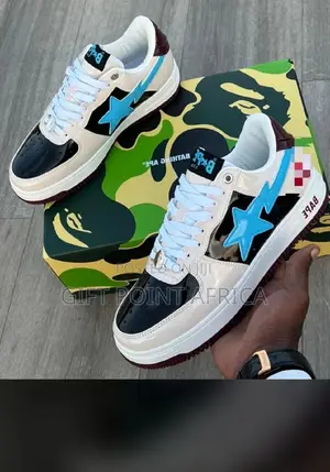 Casual Bathing Ape Bape Sta Low Cut Sneakers