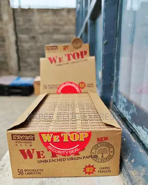 Wetop Kingsize Brown 92 Leaves! (Full Box) Rolling Paper