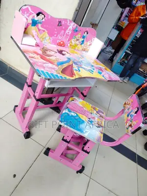 Cartoon Themed Adjustable Study Desk for Kids