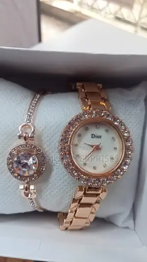 Ladie's Watch and Bracelet Gift Set