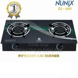 Nunix 2 Burner Infrared Glass Table Top Cooker Gl-007