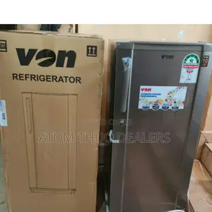 Single Door Fridge 185 Litres Von Silver Fridge VARS-23DHS