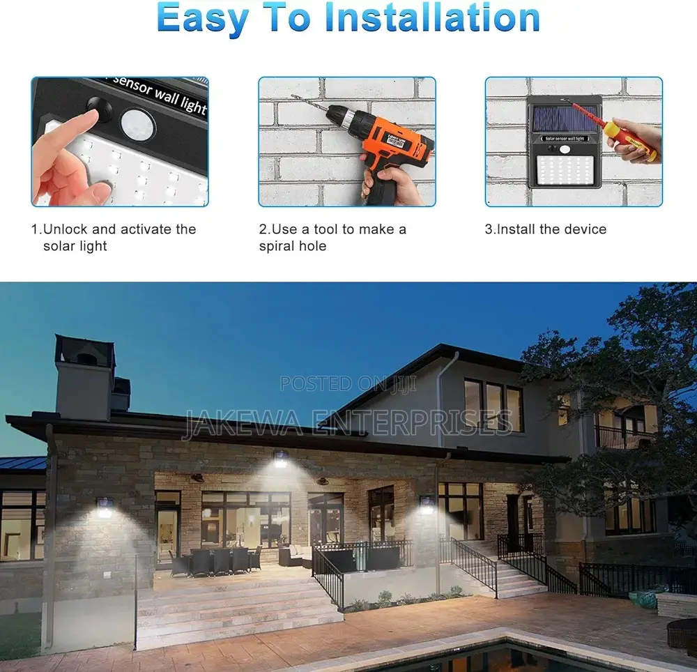Solar Wall Light, Garden Light, Solar, Solar Lamp LED Solar