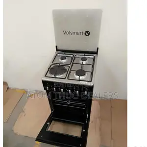 Black 3+1 Volsmart Standing Cooker With Electric Oven