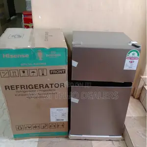 Grey Hisense 91 Litres Double Door Fridge