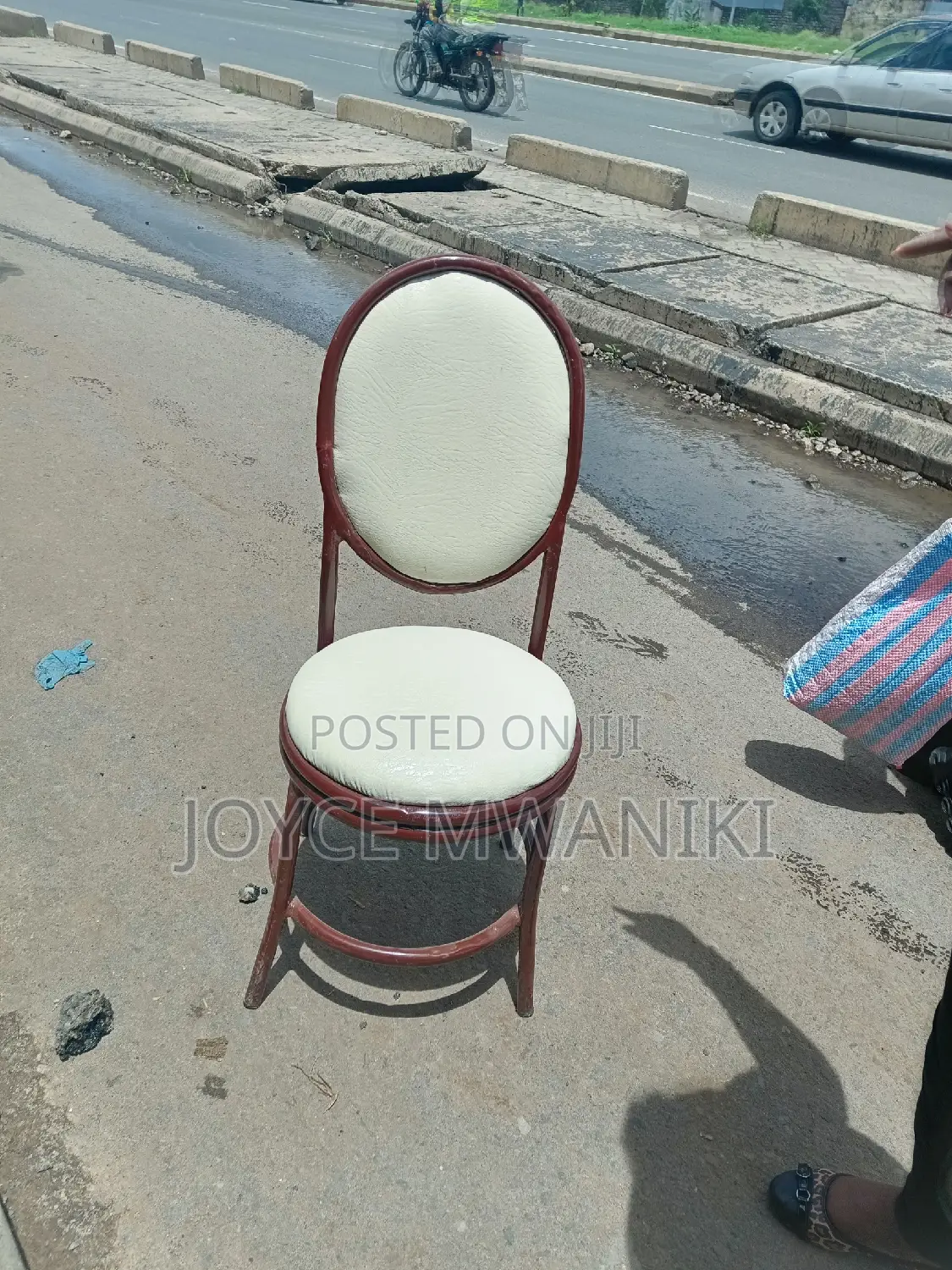 Restaurant or Dining Chair, Cream White 