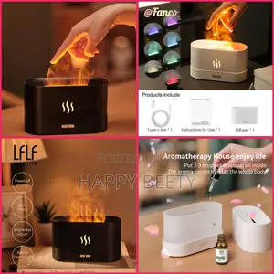 *3D Flame Aromatherapy Air Humidifier/Diffuser