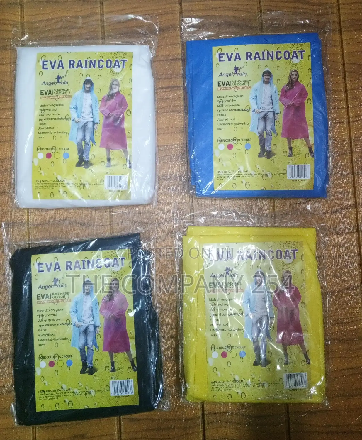  Adults Raincoats 
 Quality 
800/-