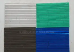 Hollow Polycarbonate Sheet(Clear,Green,Blue,Bronze)