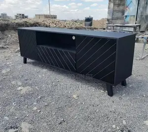 Black Luxury Tv Stand (6ft Long)