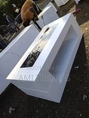 White Glass Top Coffee Table