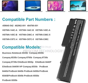 Td06 Battery for HP Elitebook 8440P 6930P 6530B 6730B 6455B