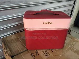 Maroon Pink Make Up Box