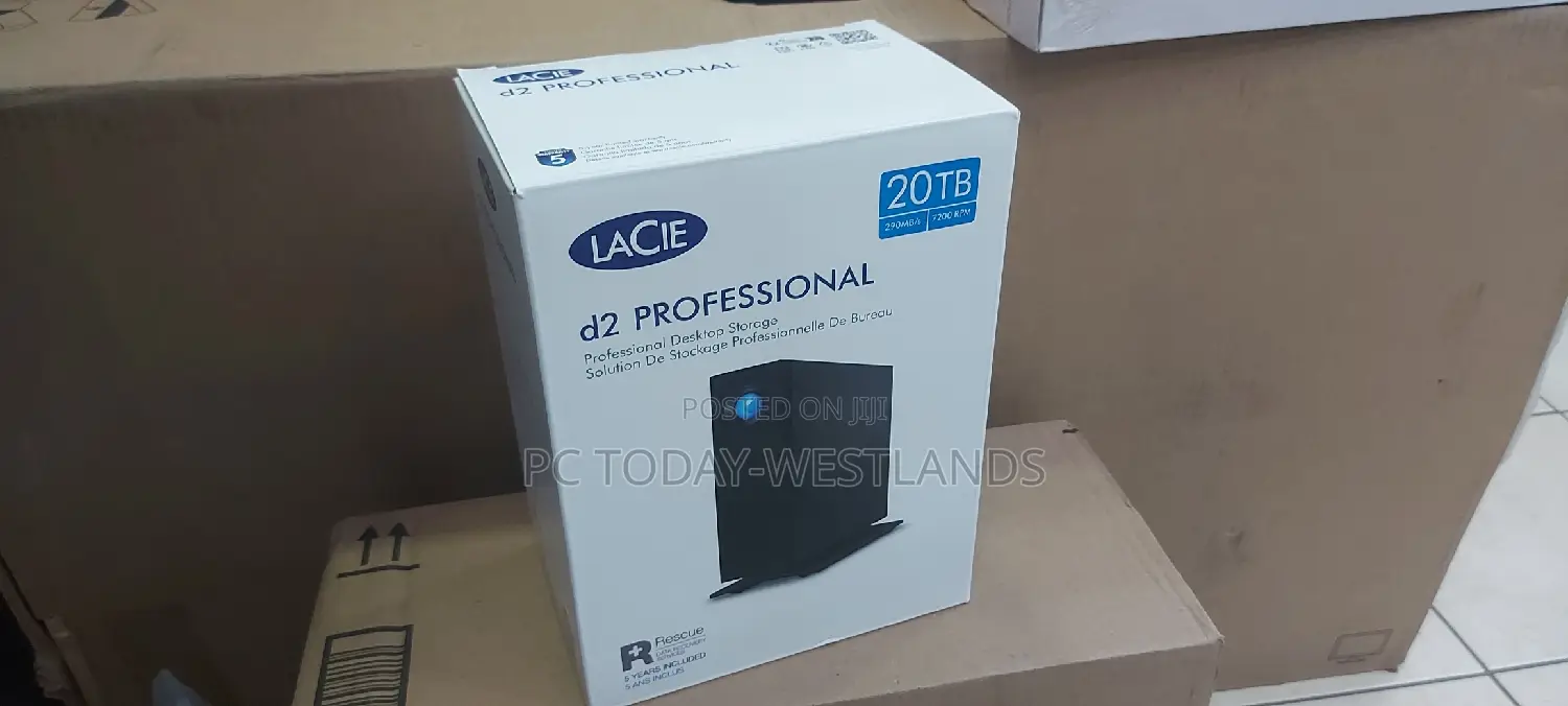 Lacie 20tb D2 Professional Usb 3.2 Gen 2 Type-c External Hdd