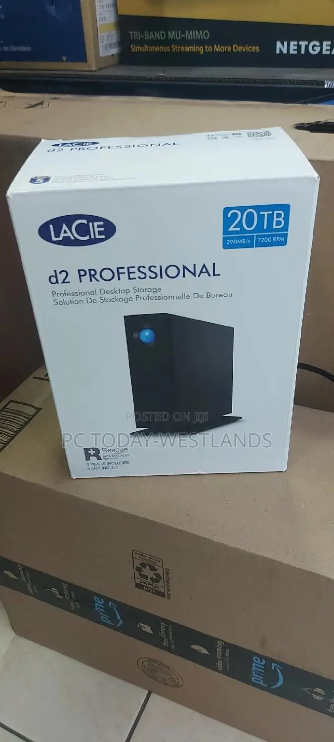 Lacie 20tb D2 Professional Usb 3.2 Gen 2 Type-c External Hdd