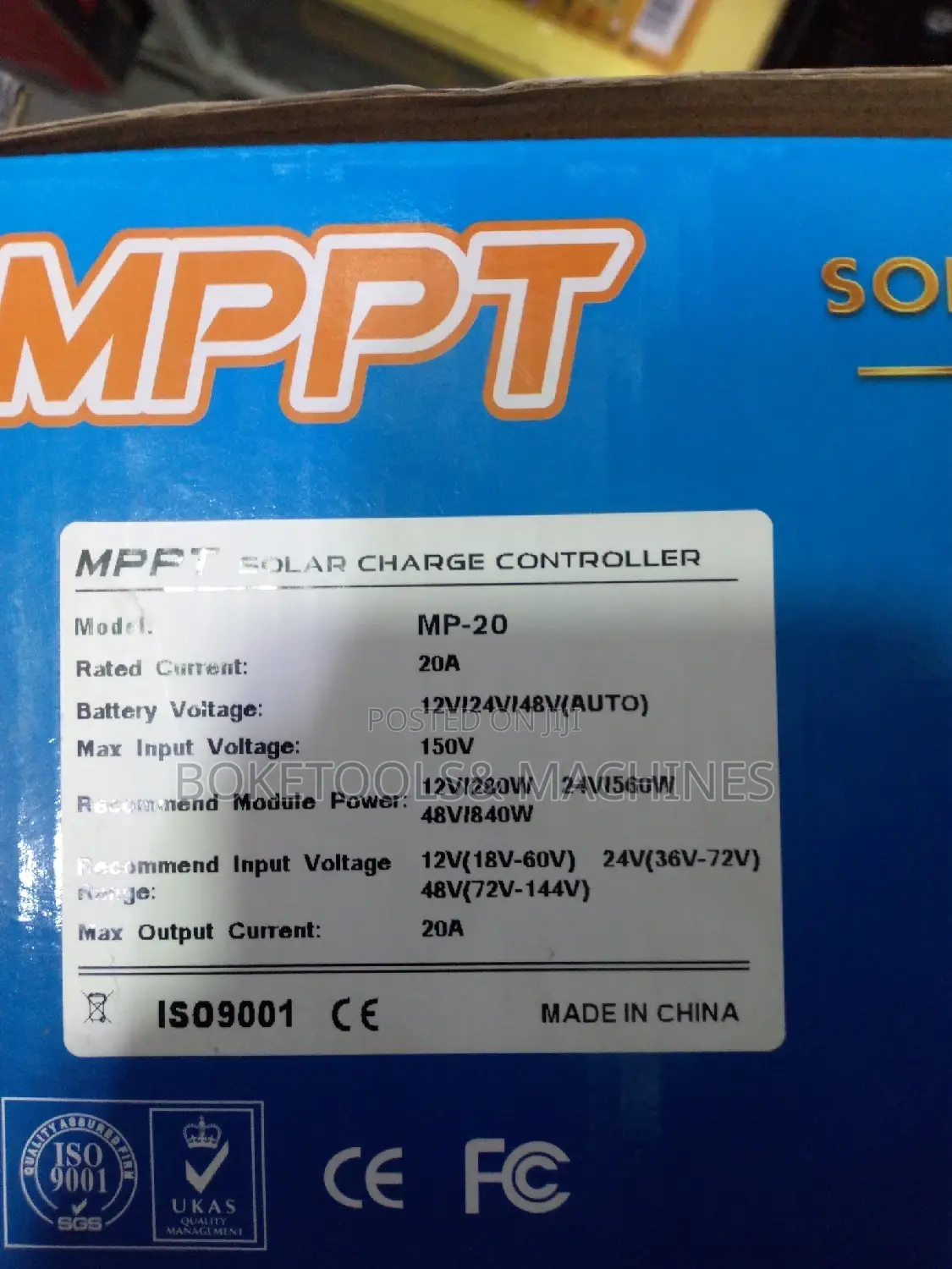 MPPT Solar Charge Controller 20amps