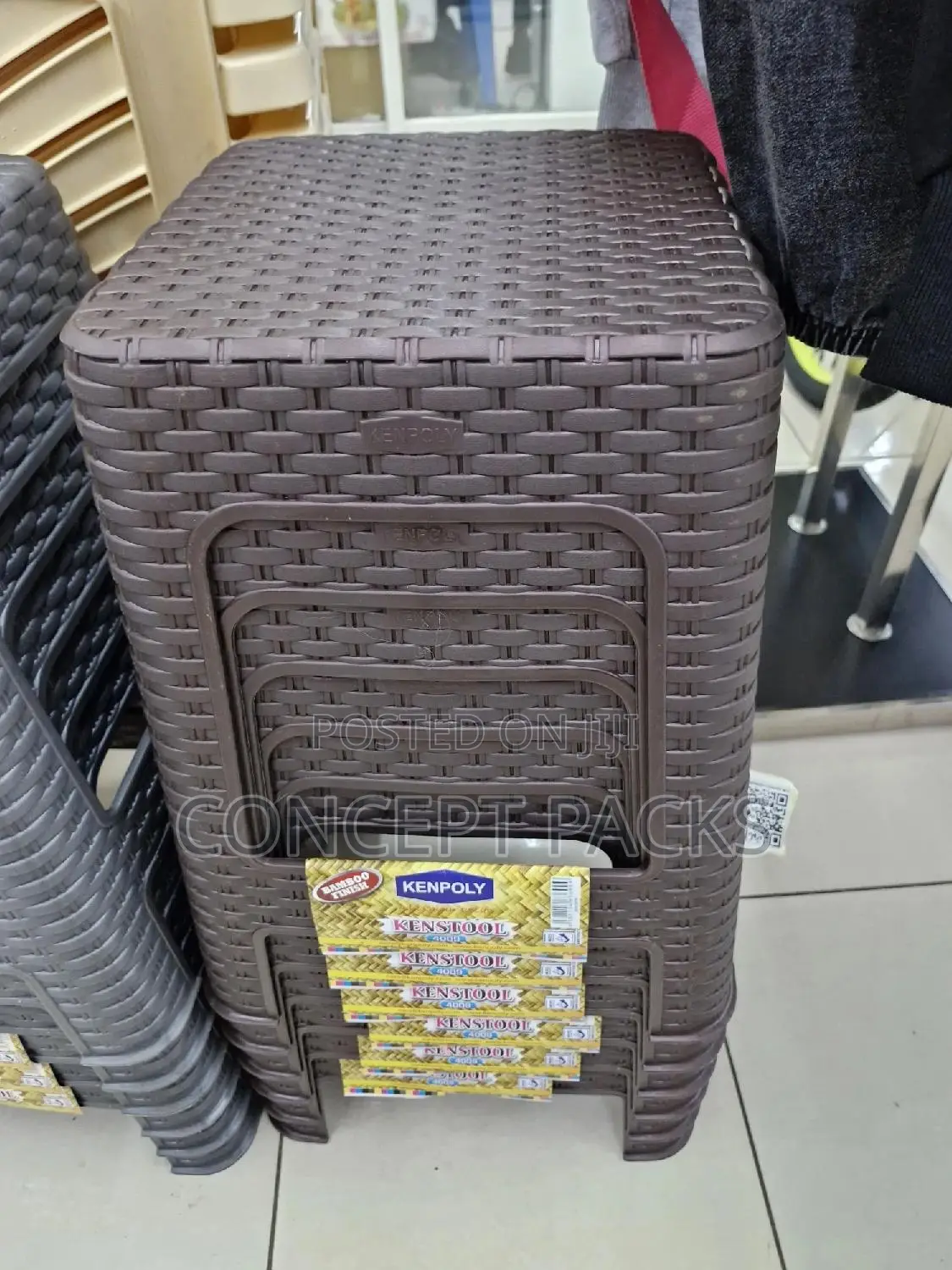 Ken Plastic Bamboo Stool.