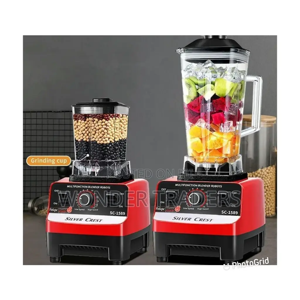 Commercial Blender 2 in 1 Silver Crest Blender