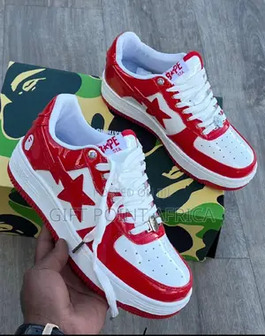 A Bathing Ape Bape Sta Low Cut Unisex Sneakers