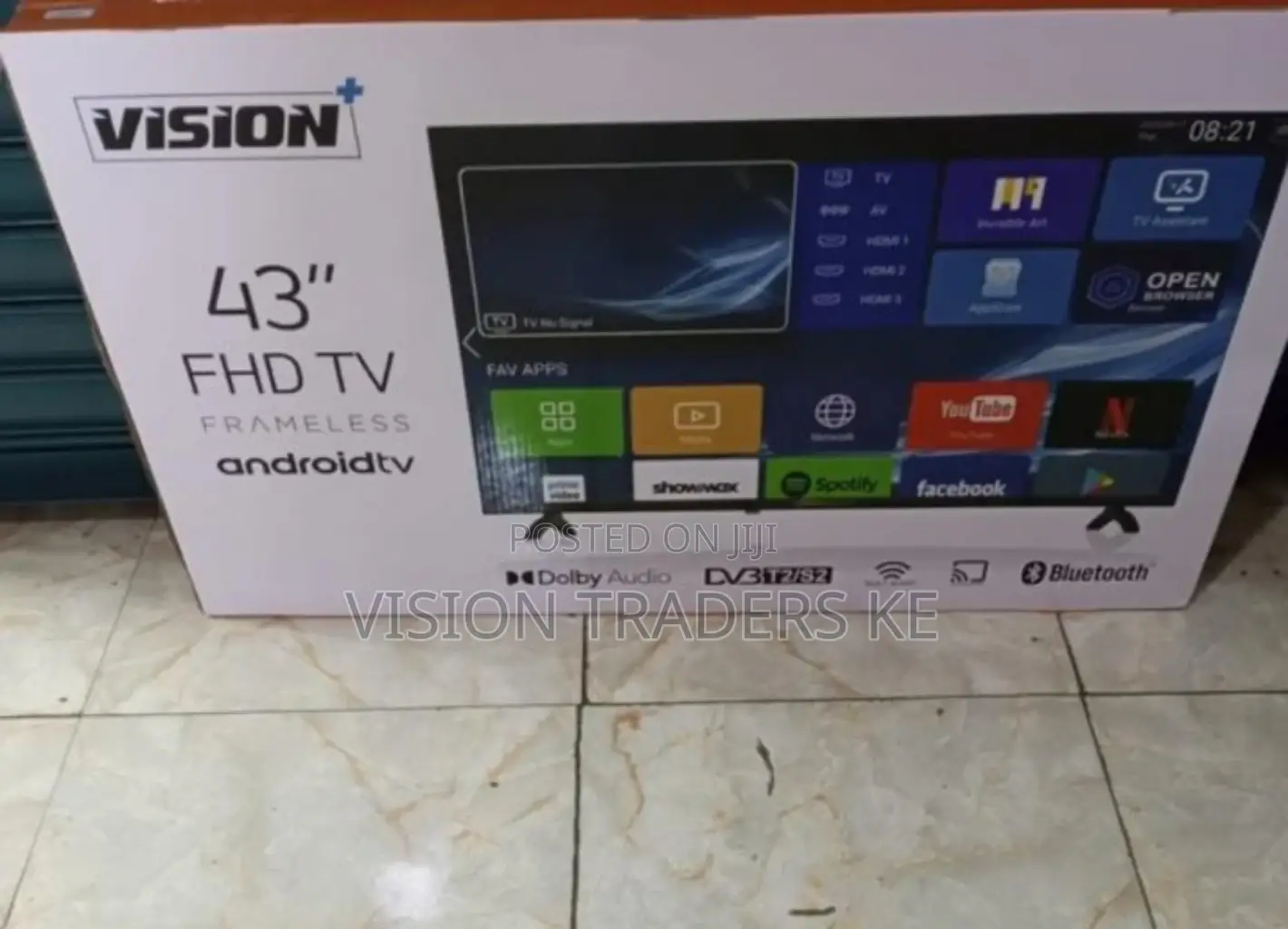 Vision Plus 43 Smart Android Frameless With Bluetooth