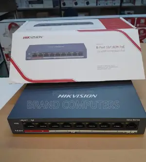 Hikvision DS-3E0109P-E/M(B) 8 Ports 100mbps Unmanaged Poe Sw