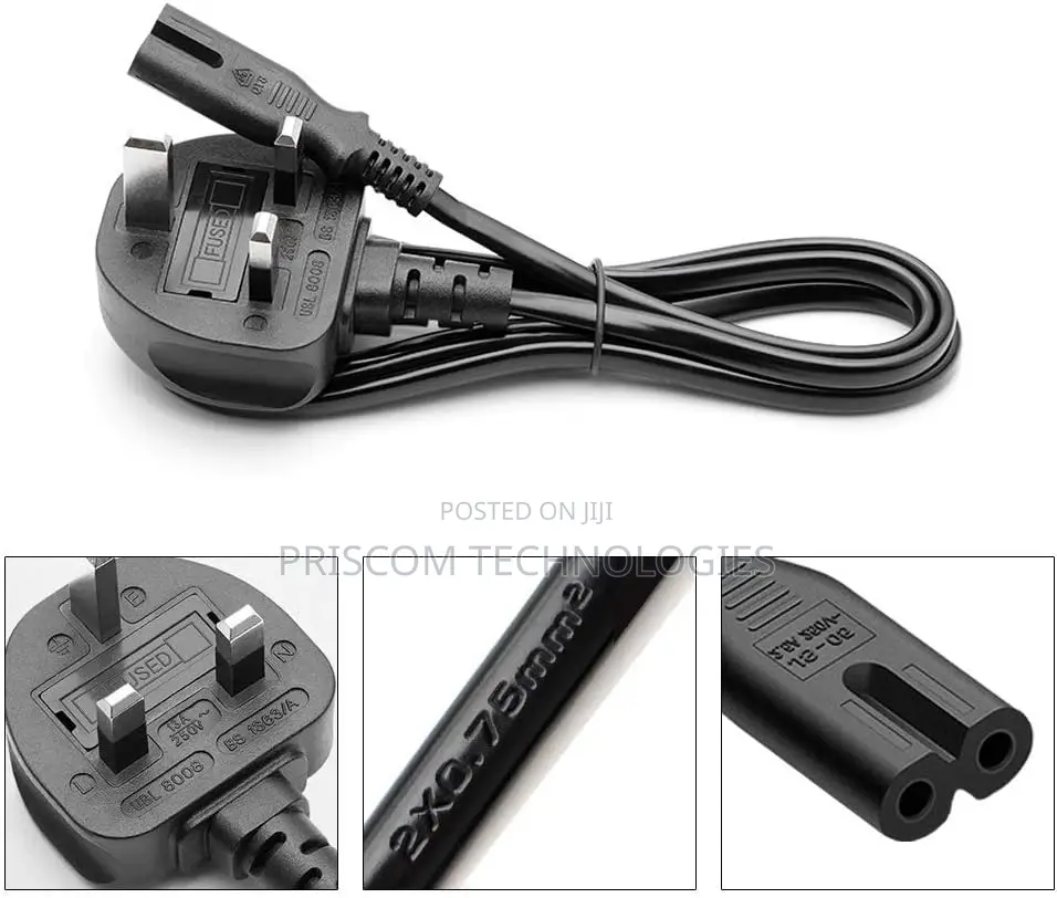 Power Cable for Radio, Projector, Printer, Scanner, Laptops