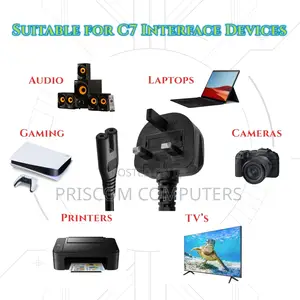 Radio, TV And Printer Power Cables - Fused With Warranty