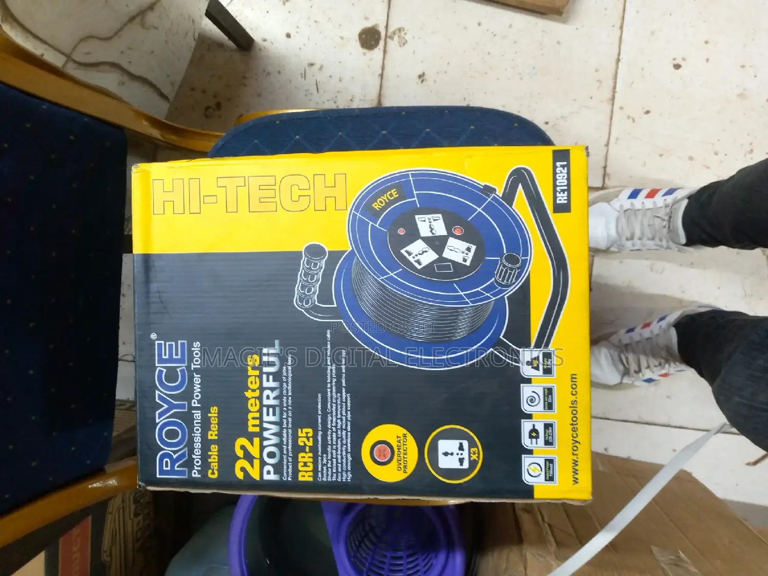 Powerful 22m Royce Cable Reels