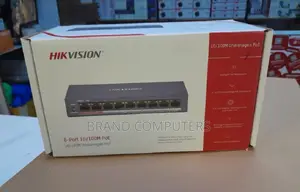 Hikvision 8 Ports 100mbps Unmanaged Poe Switch