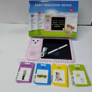 Educational 2 in 1 Flash Card Reader With LCD Writing Pad