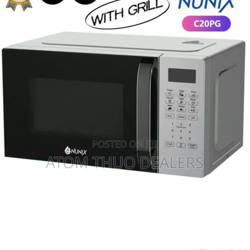 Silver 20L Nunix Digital Electric C20PG Microwave With Grill