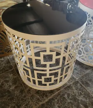 High-Quality Custom-Made Metallic Side Table.
