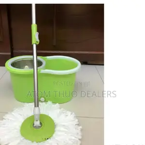 Green Metallic Spin Mop