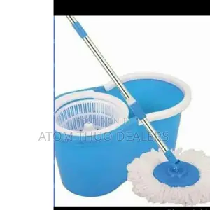 Cute Blue Metallic Spin Mop