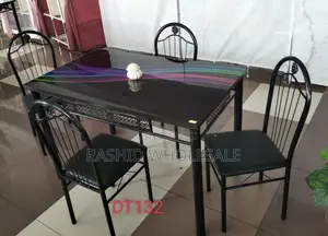 ✓Glass Dining Table 4 Seater DT-132,
