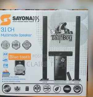 3.1CH Sayona Tall Boy SHT-1304BT Home Theater System