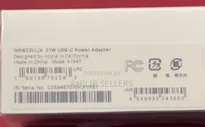 New Genuine Apple Macbook PRO Usb-C Power Adapter 61W