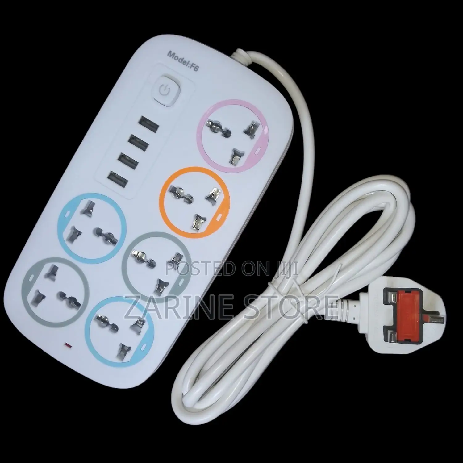 Power Extension 3metres With 4 USB Port